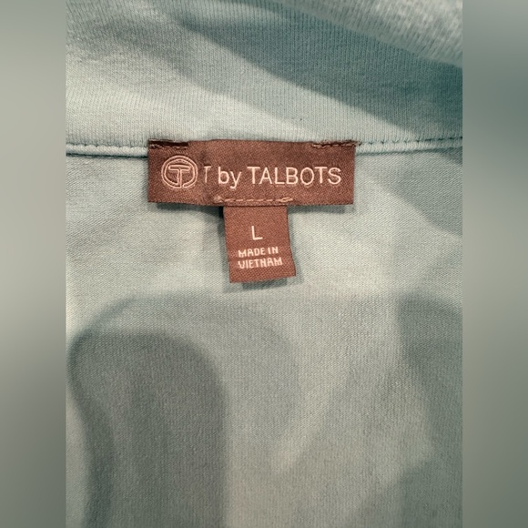T by Talbots Everyday Stretch Jacket Size L Powder Bue - Picture 3 of 6
